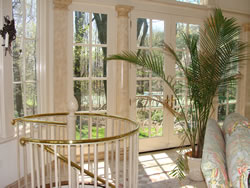 Great Room with faux marble columns