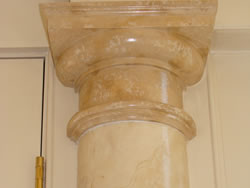 Faux marble column