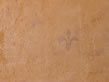 Textured sponge finish with stenciled Fleur de Lis (S66)